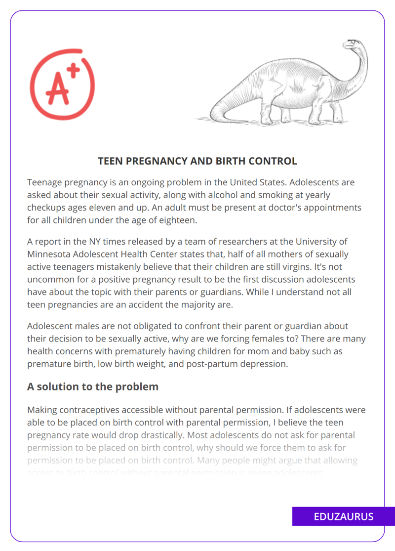 Teen Pregnancy and Birth Control