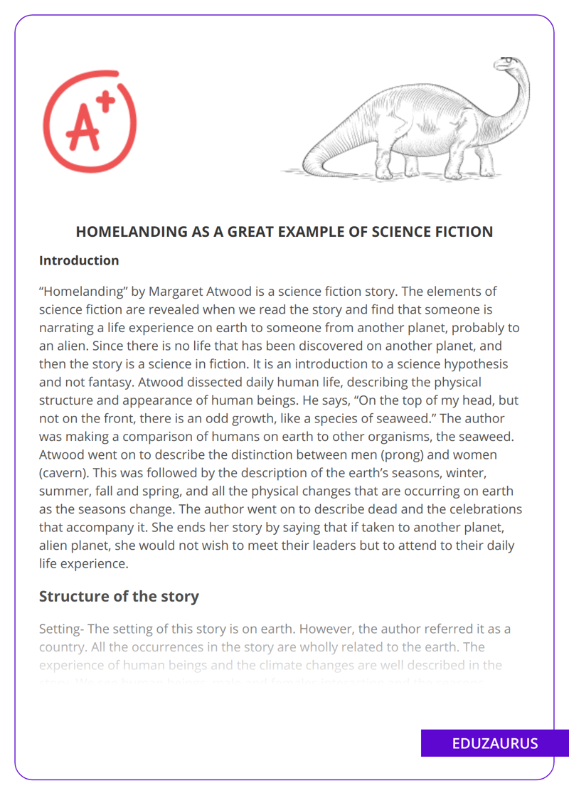 Homelanding As a Great Example Of Science Fiction