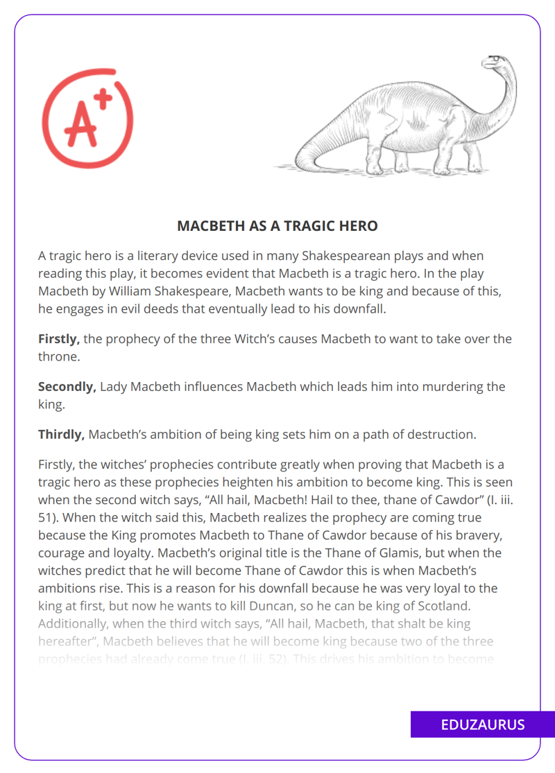 Macbeth As a Tragic Hero