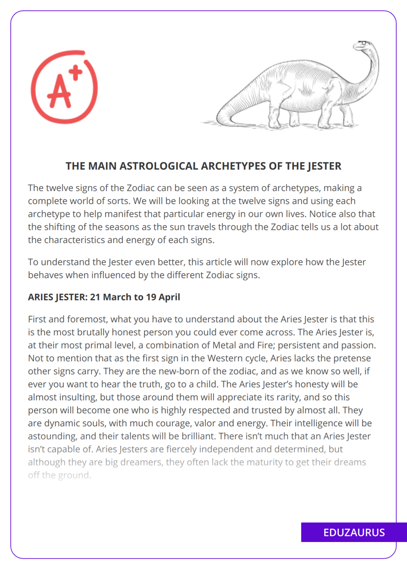 The Main Astrological Archetypes Of The Jester