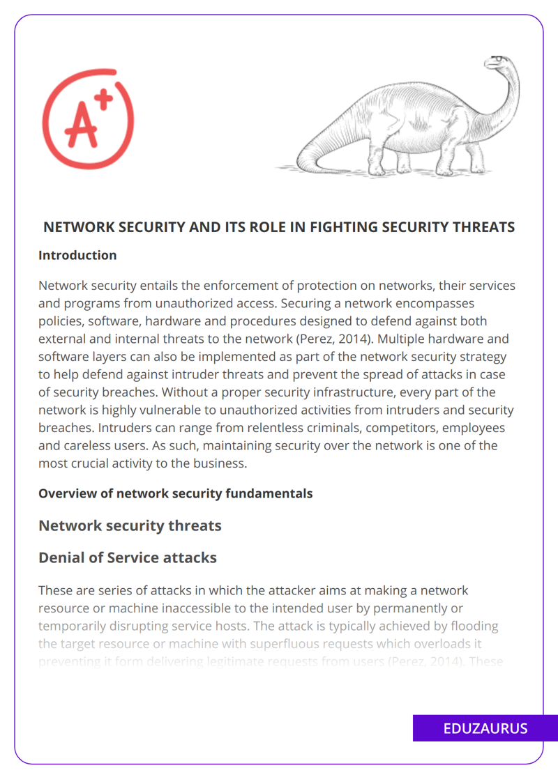 Network Security And Its Role in Fighting Security Threats