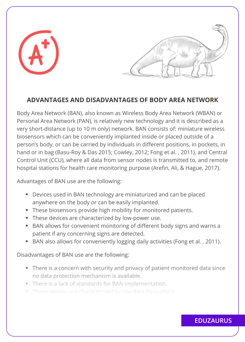 Advantages And Disadvantages Of Body Area Network