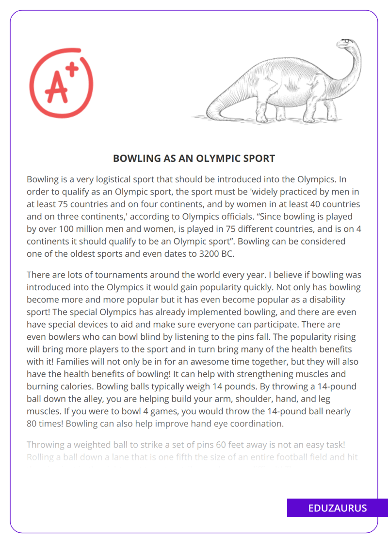 Bowling As An Olympic Sport